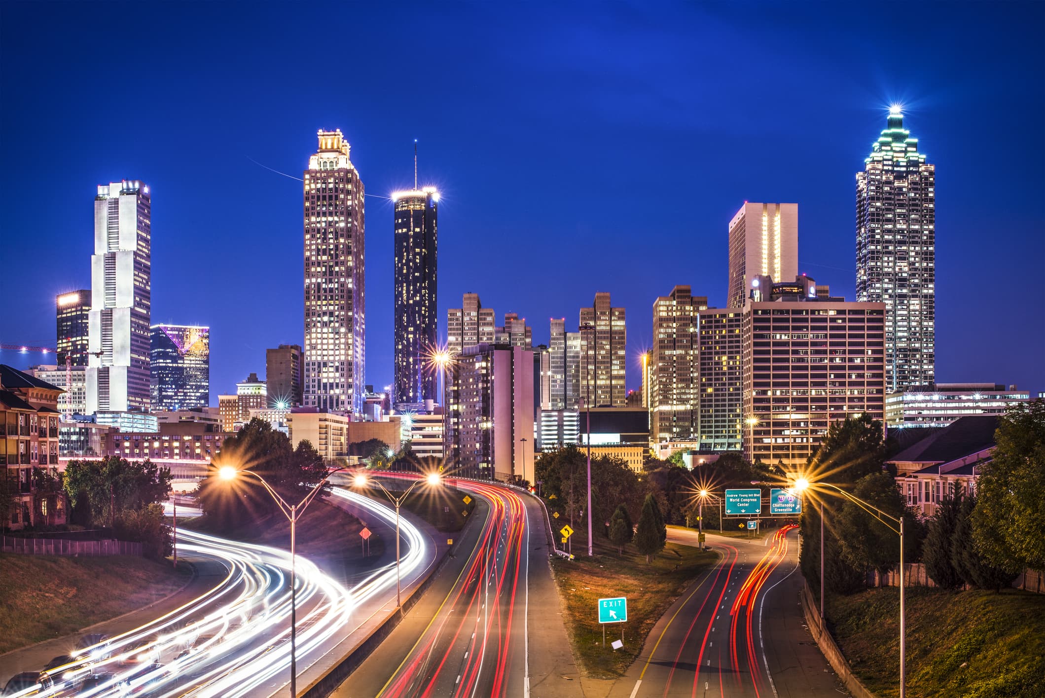 A view of Atlanta's skyline