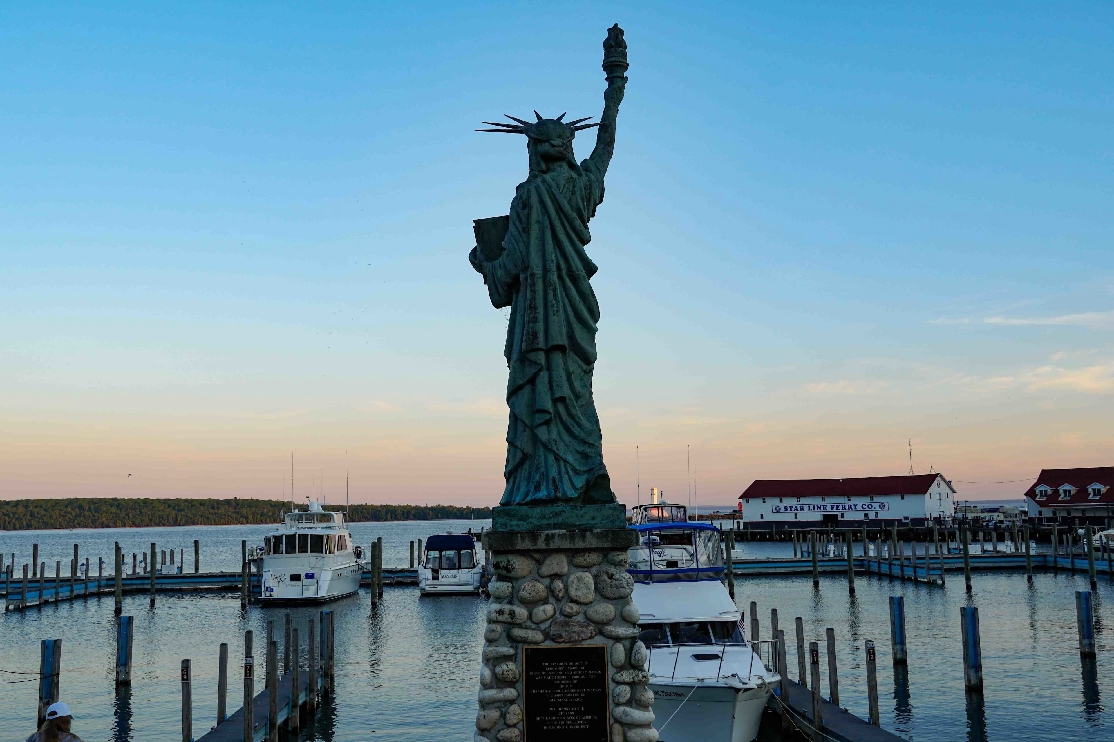 Mini Statue of Liberty Mackinac Island
