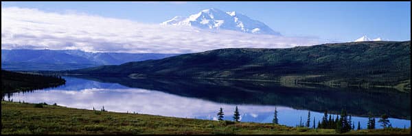 Wonder Lake and Mount McKinley, the continent's tallest mountain