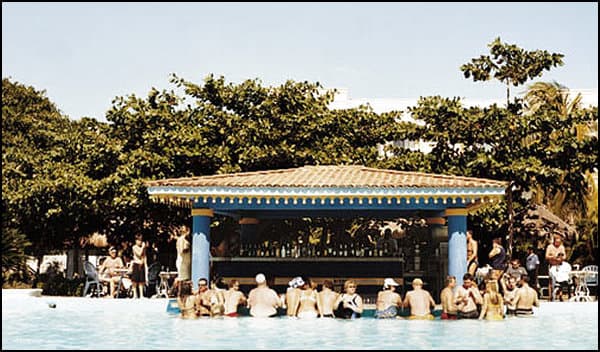 The popular Las Olas swim-up bar