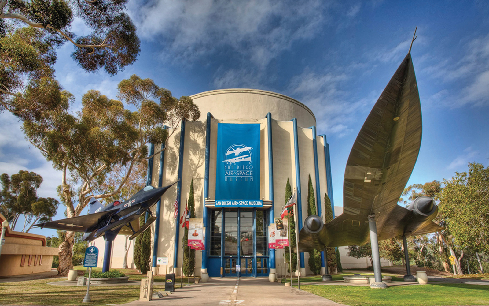 Entrance to San Diego Air and Space Museum