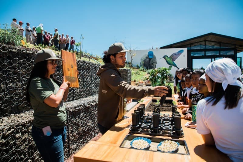 A view of a demonstration at Starbucks' Costa Rica Farmer Support Center