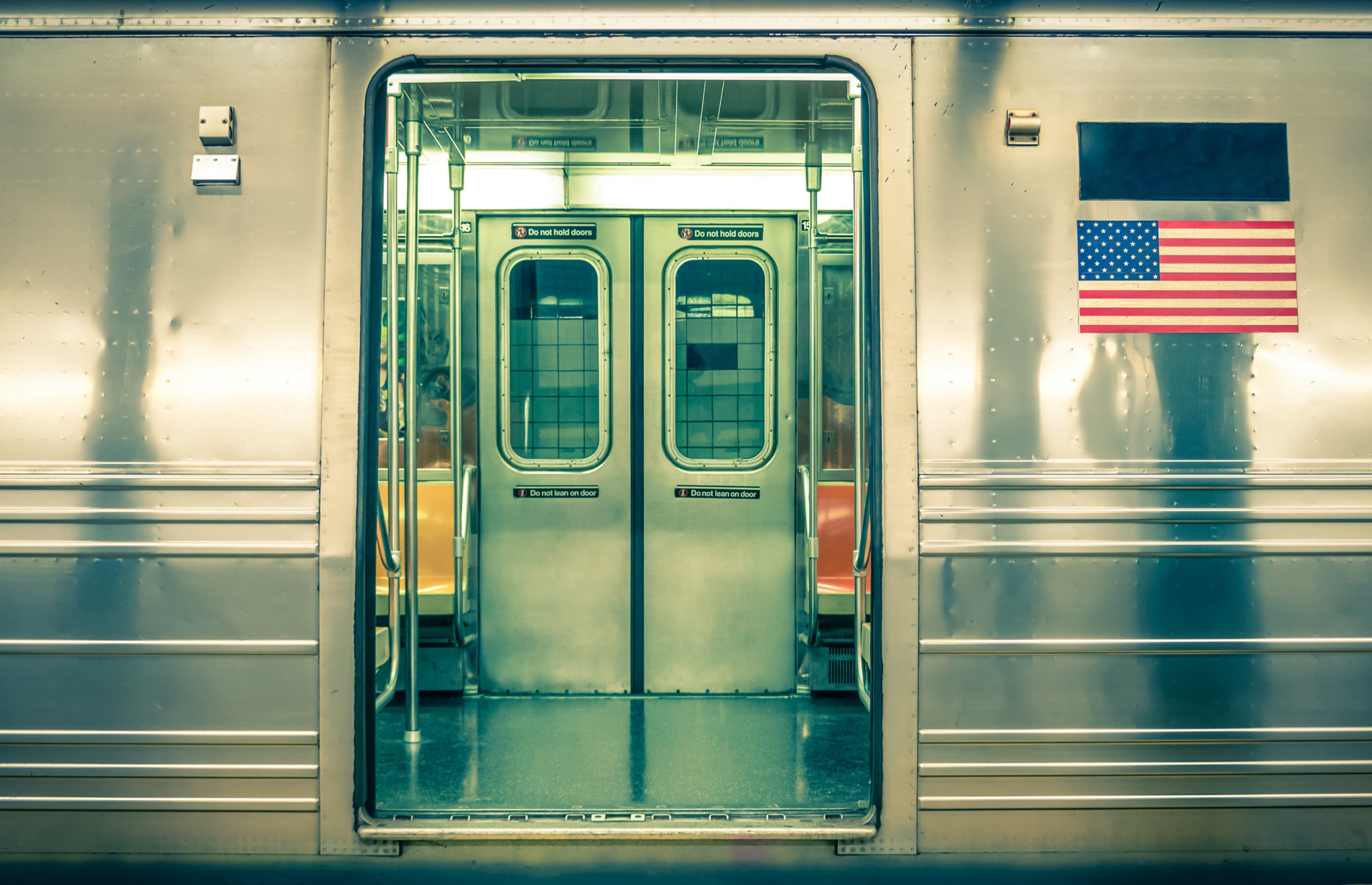 Open door of NYC Subway