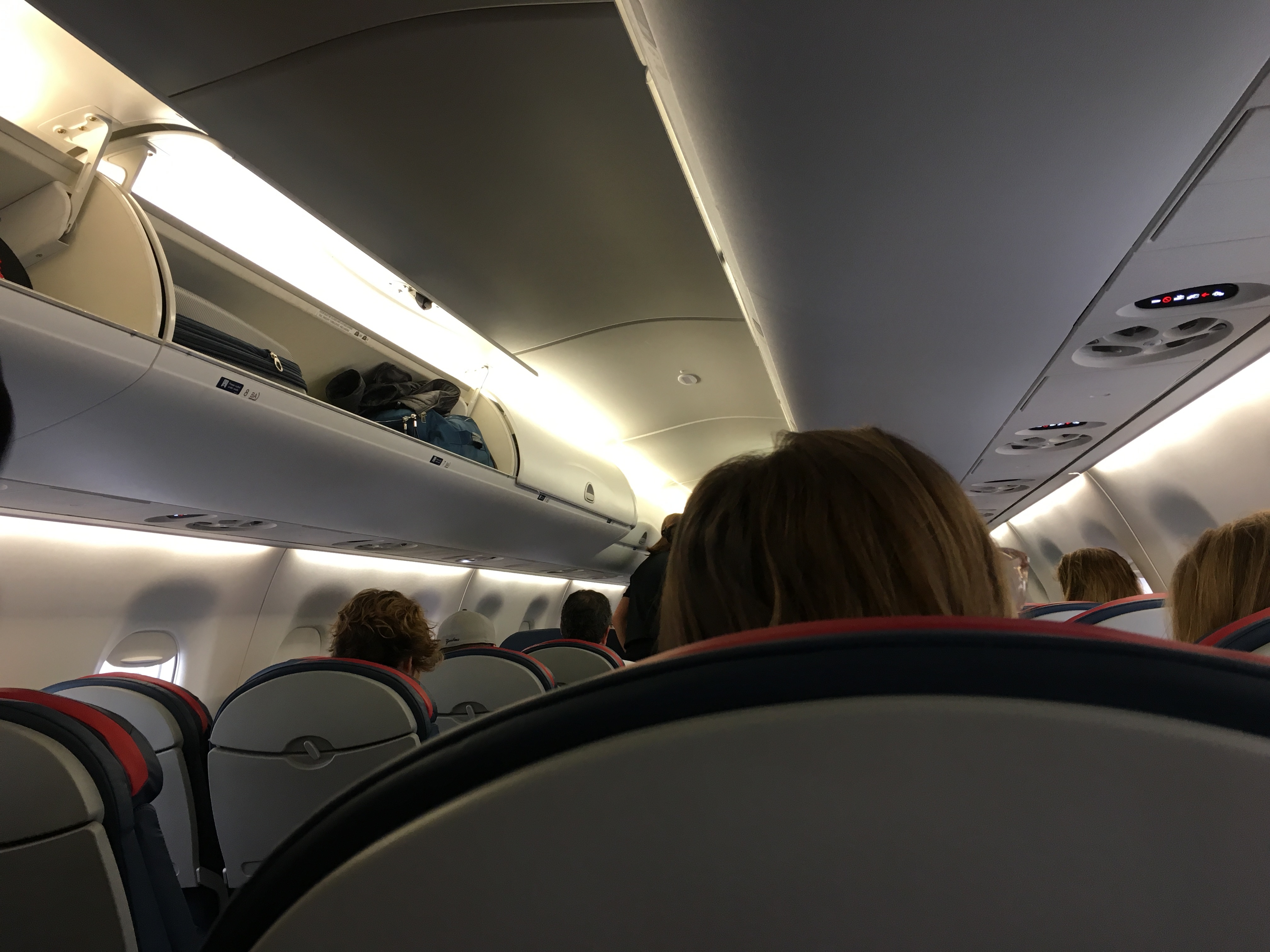 Airplane Interior, Cramped