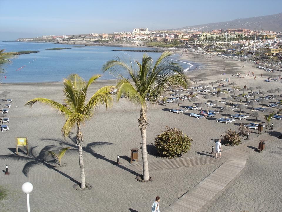 Beach at Costa Adeje in Tenerife, Canary Islands