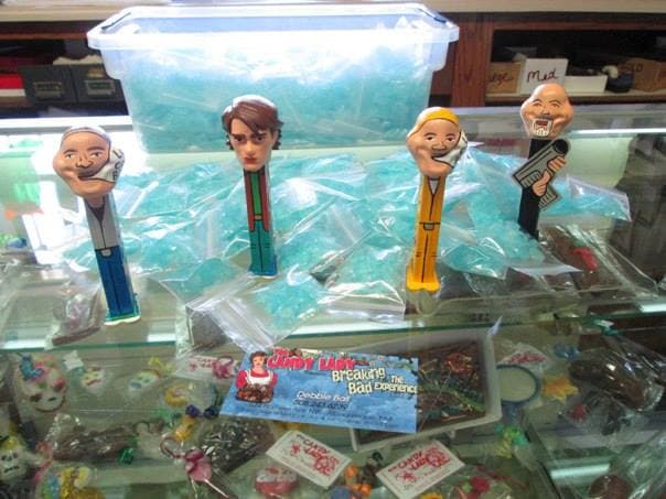 Fans of the show can purchase "blue meth candy" from The Candy Lady in Albuquerque's Old Town.