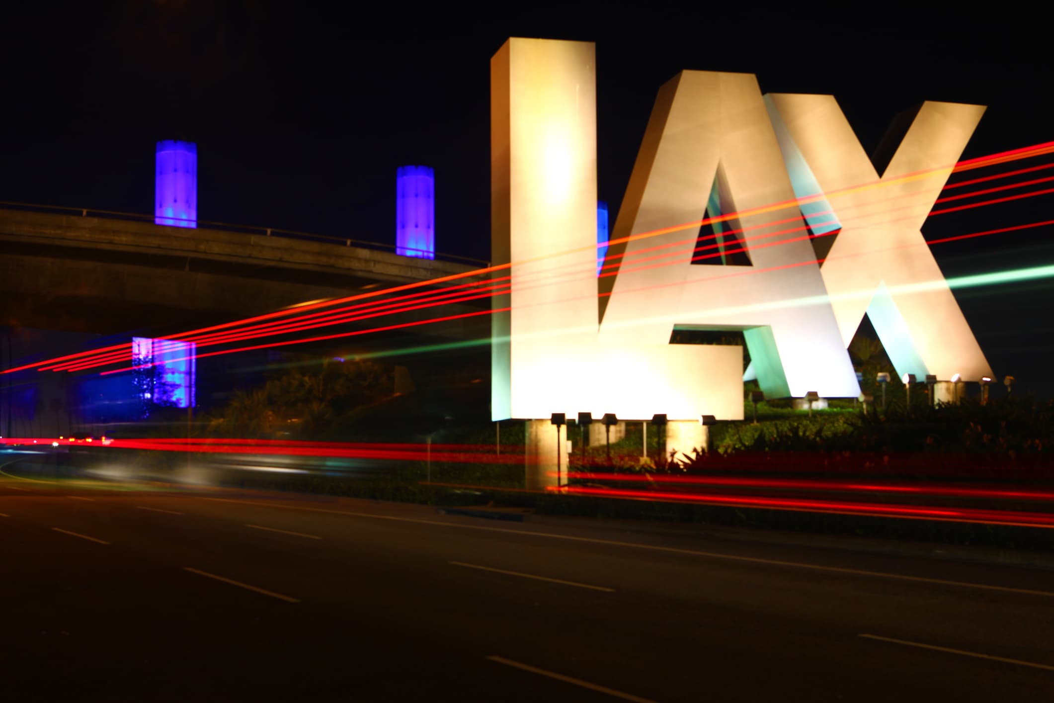 Los Angeles airport sign