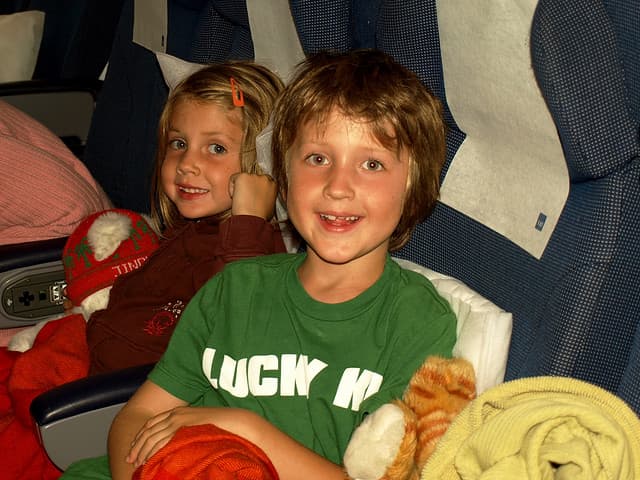 Kids on a plane