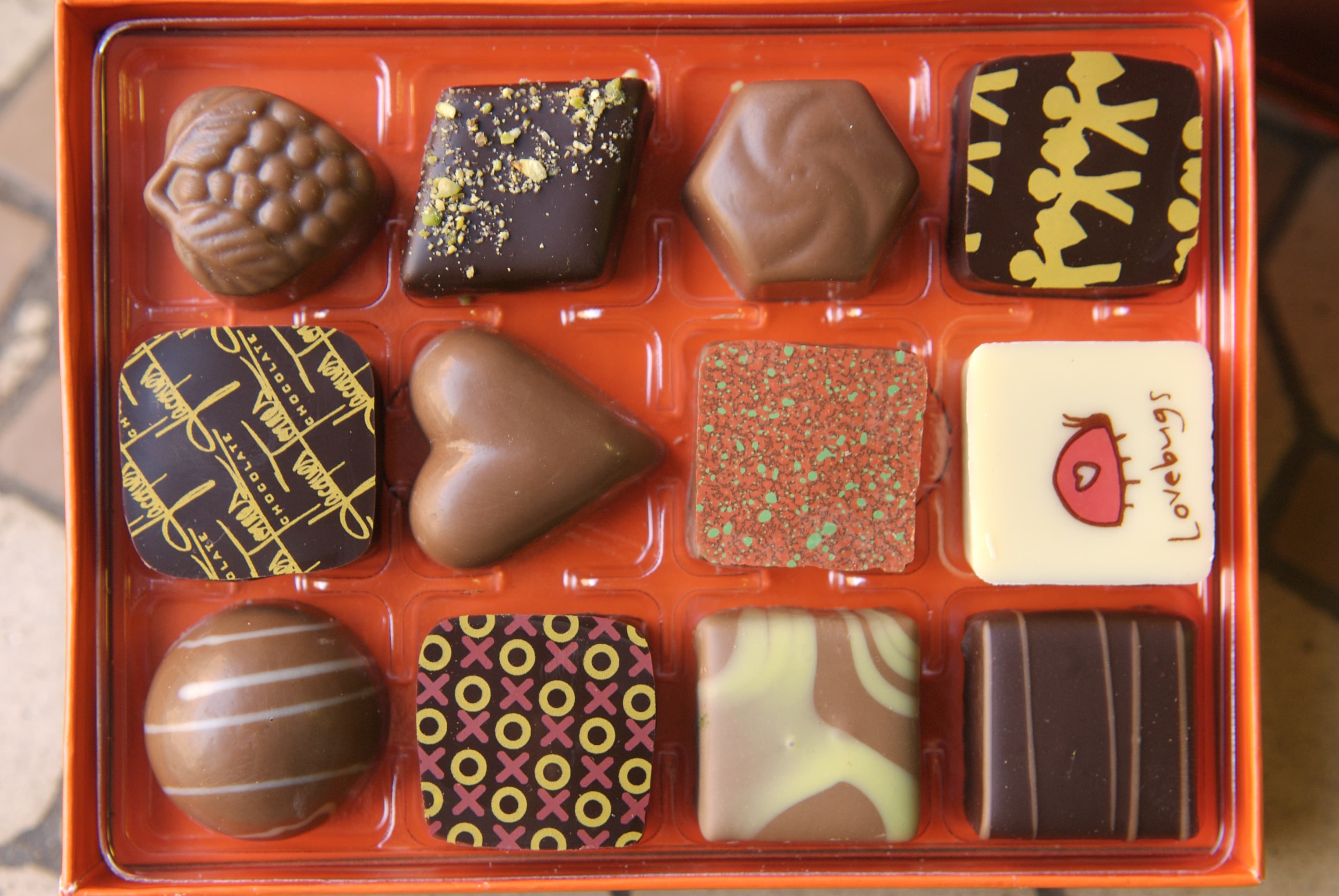 Selection of Jacques Torres Chocolates, Brooklyn.