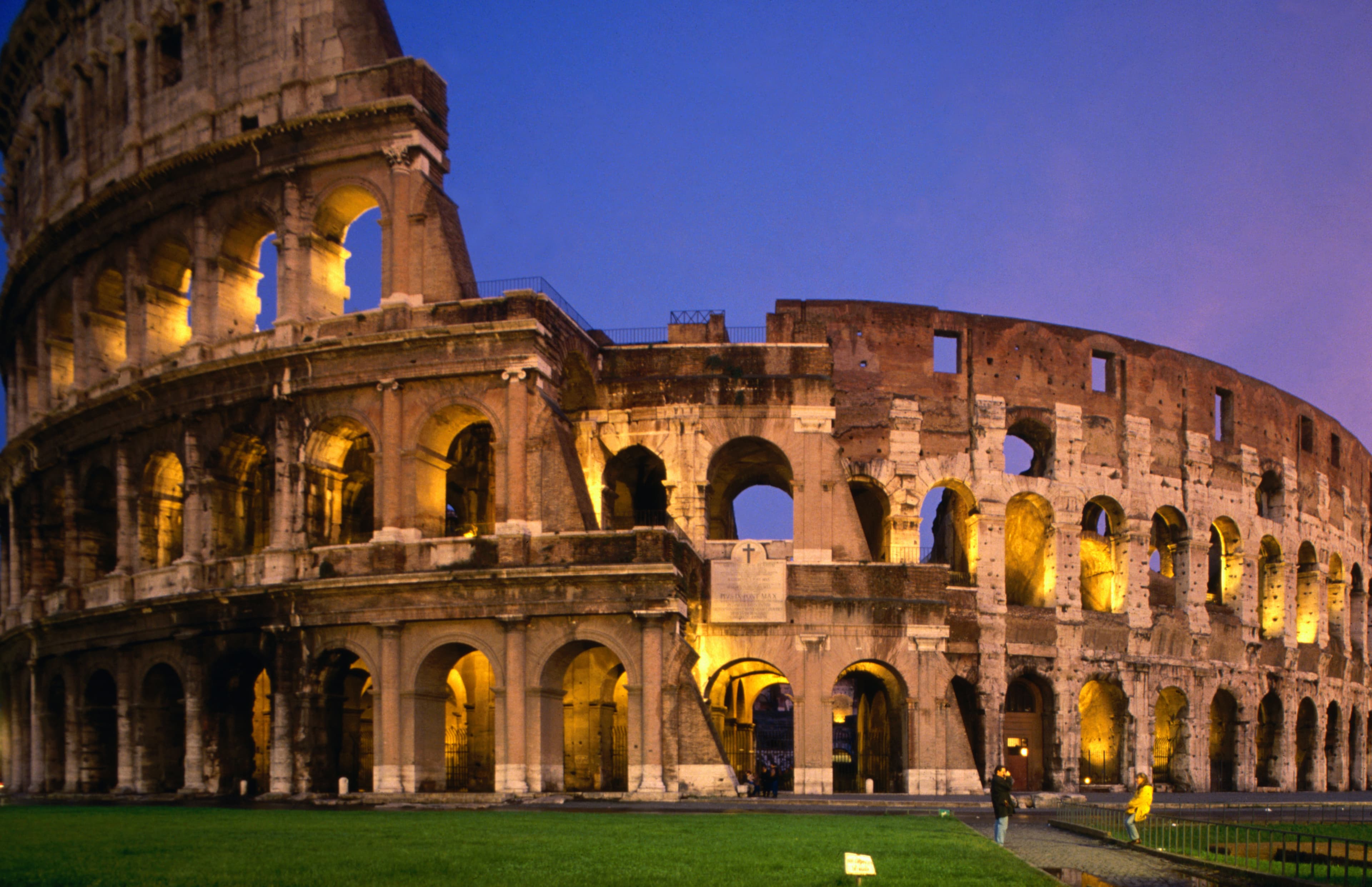 Colosseum at night.