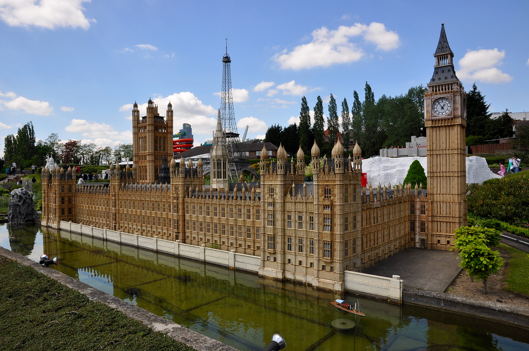 Models of Europe's most famous buildings at Mini Europe, in Brussels