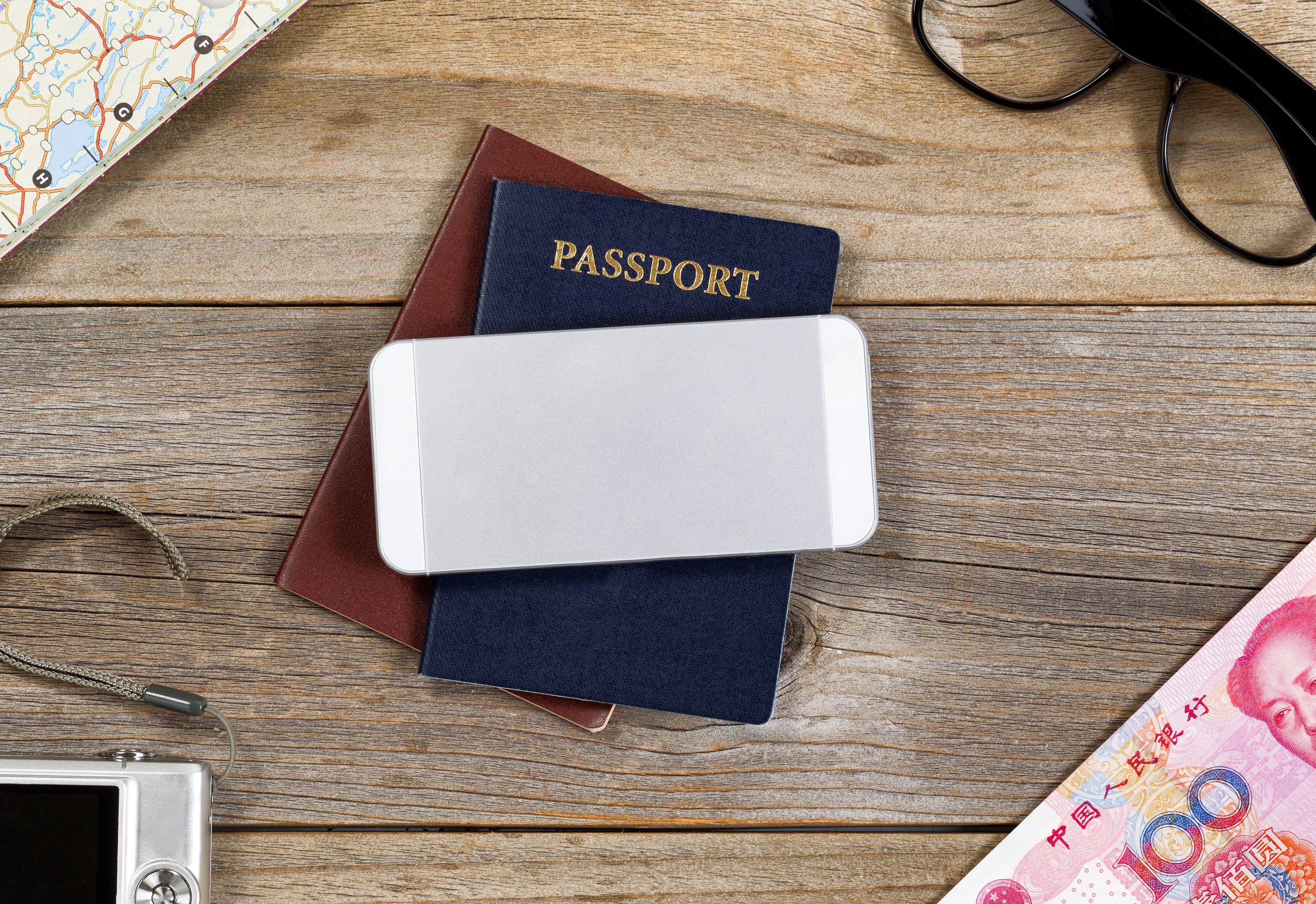 passport and phone