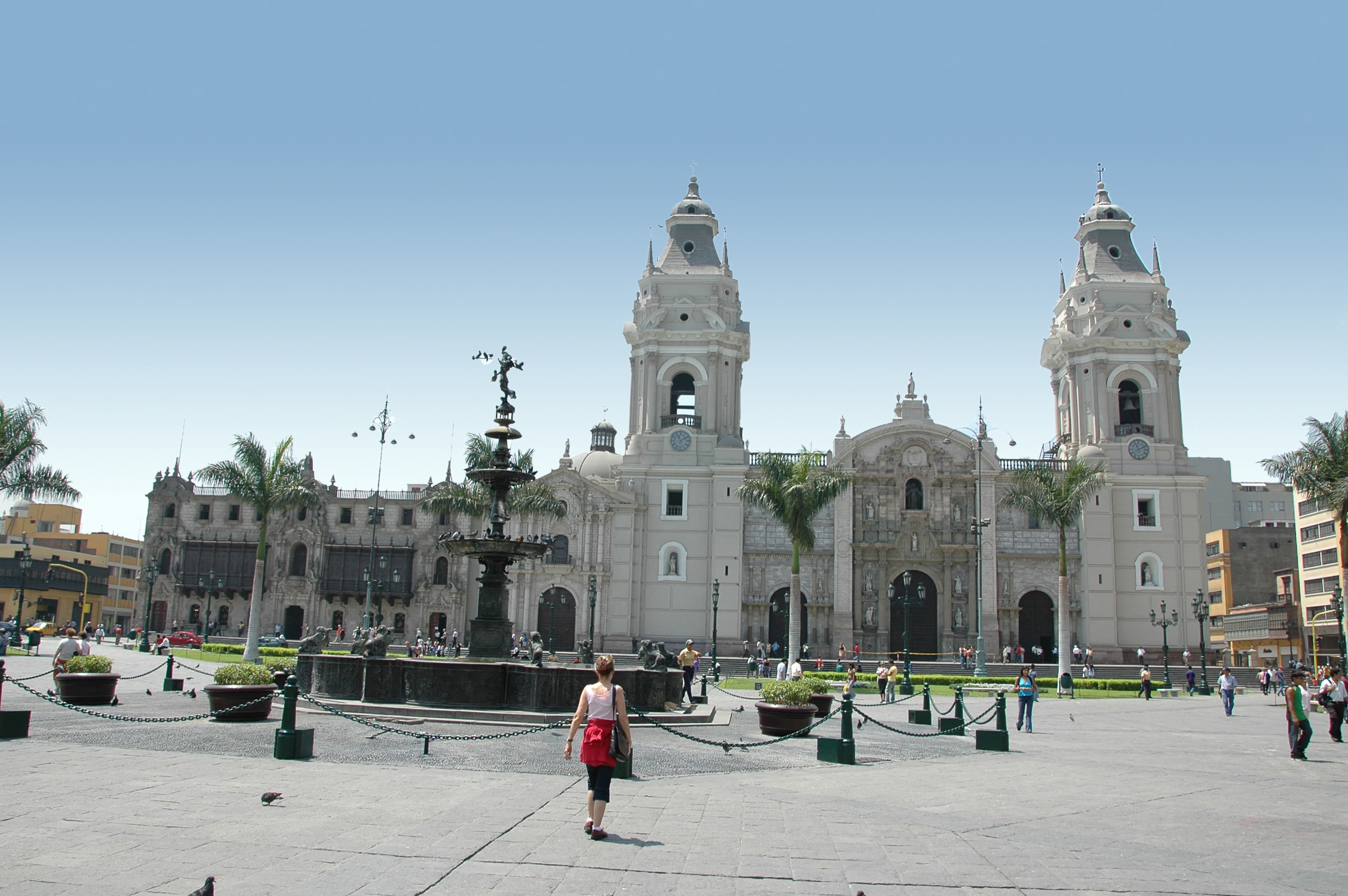 Cathedral in downtown Lima, Peru