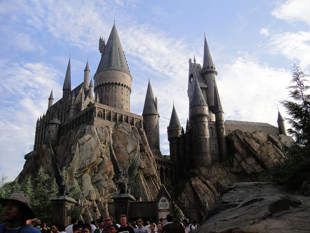 The Hogwarts Castle at Universal's Wizarding World of Harry Potter in Orlando, Florida