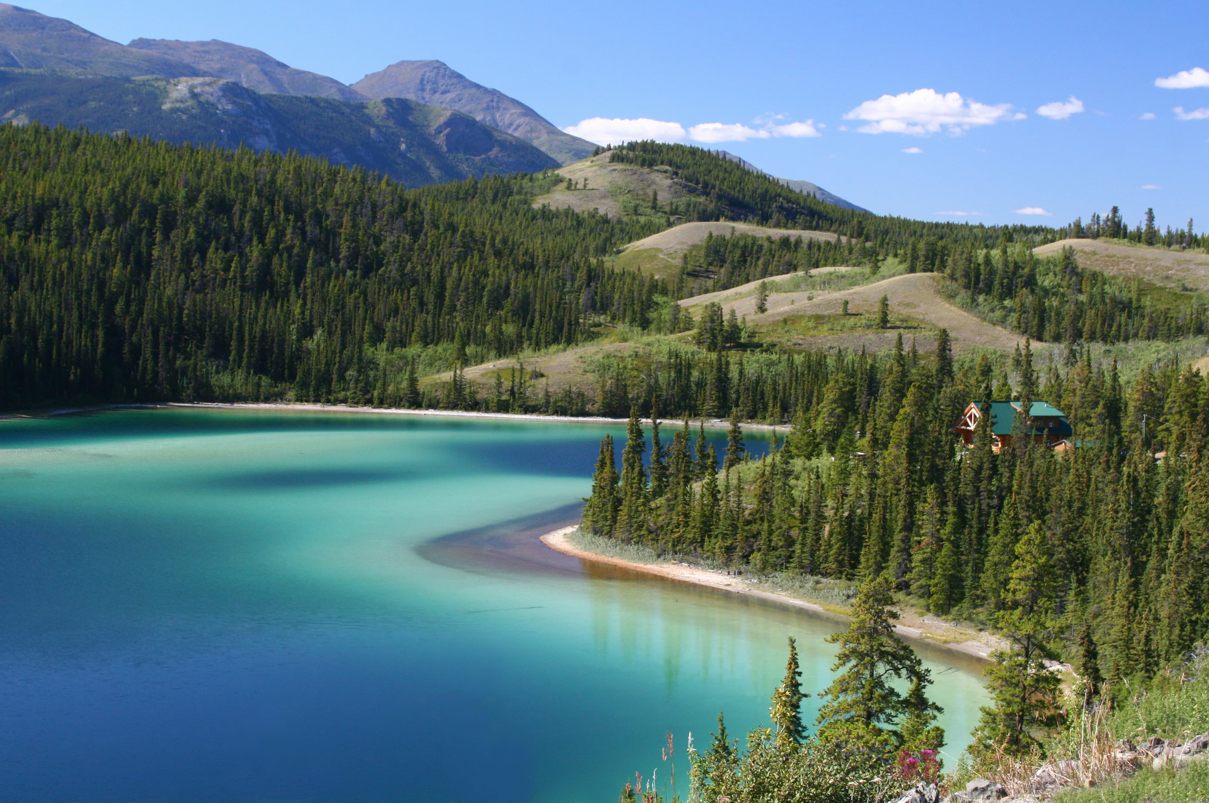 emerald, lake, yukon, territory, alaska, highway