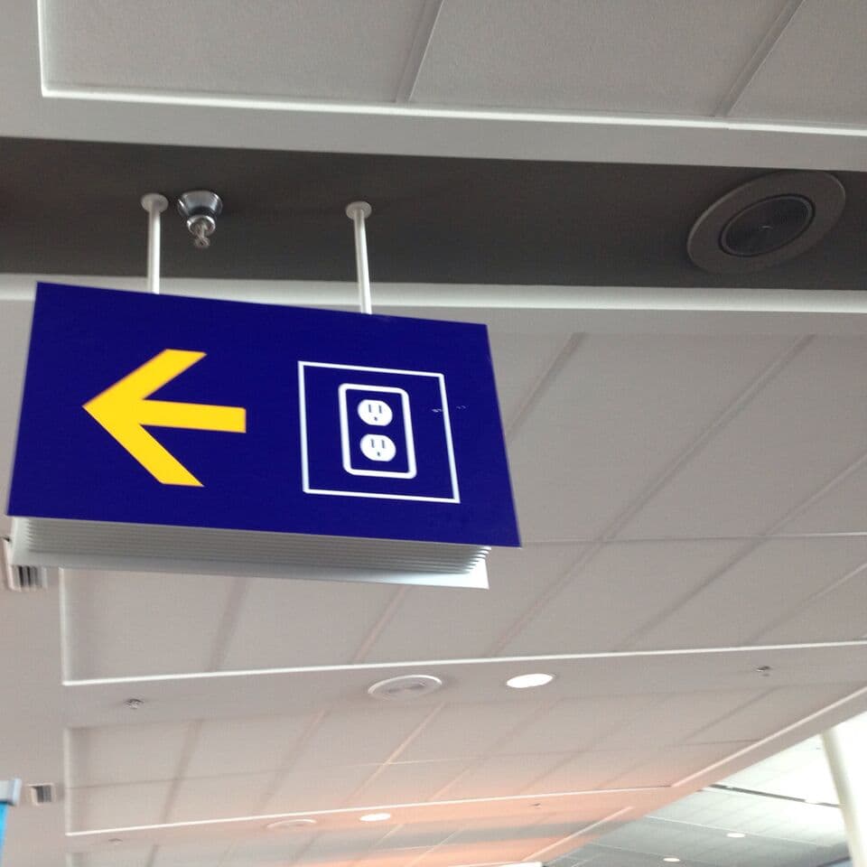 Signs at Montreal Airport