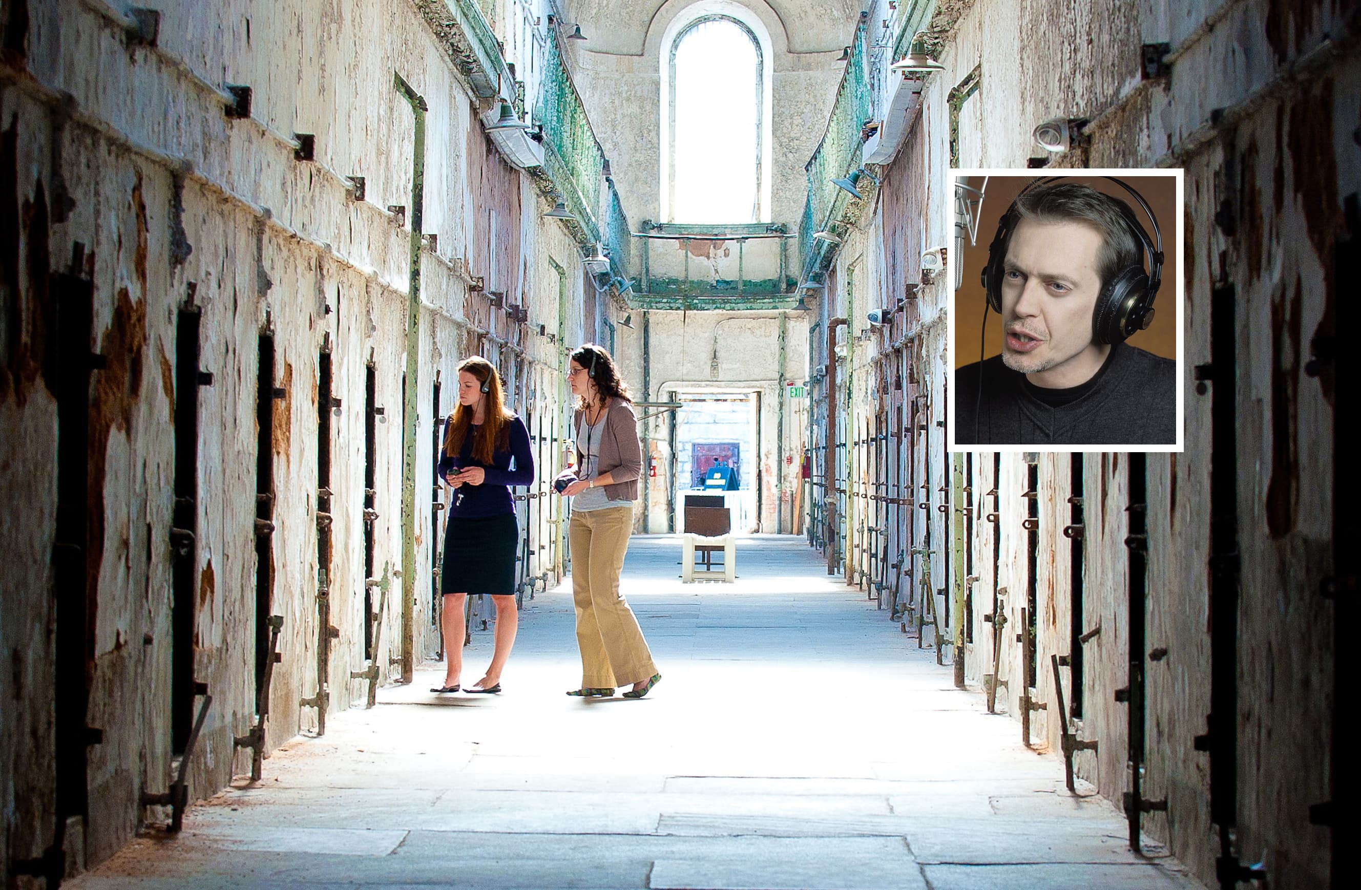 Steve Buscemi tour at Eastern State Pentitentiary