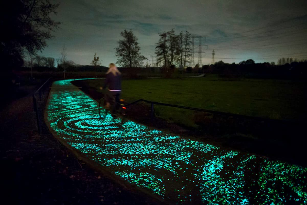 Van Gogh Starry Night Bike Path Eindhoven Netherlands